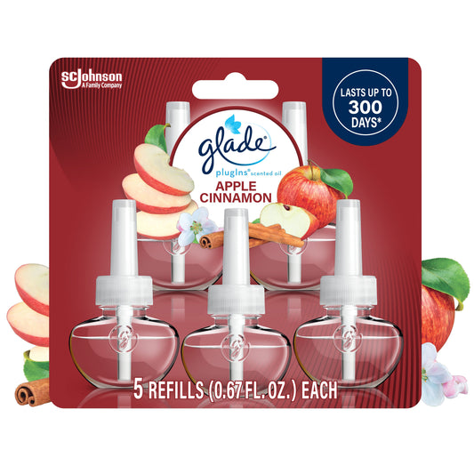 Glade PlugIns Scented Oil Air Freshener Refills - Apple Cinnamon