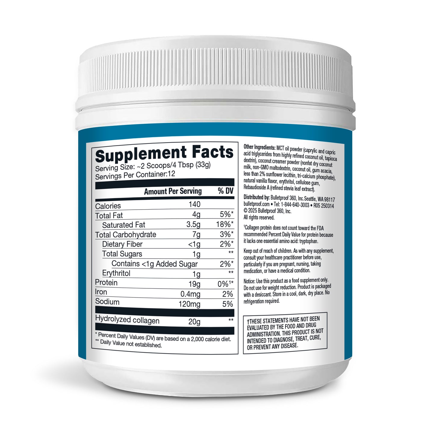 Bulletproof Collagen Peptides -Vanilla