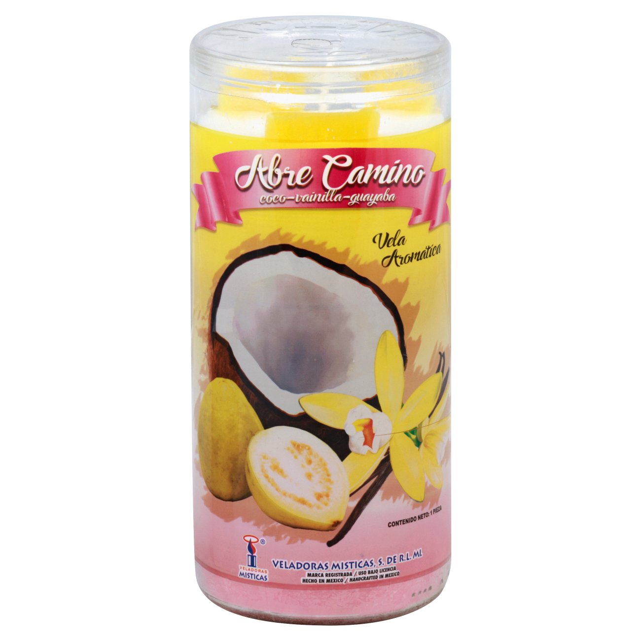 Brilux Abre Camino Religious Candle - Yellow Wax