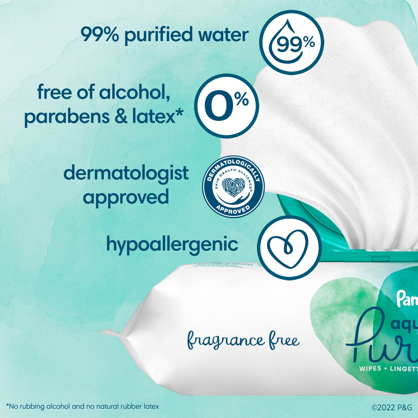 Pampers Aqua Pure Baby Wipes 2 pk