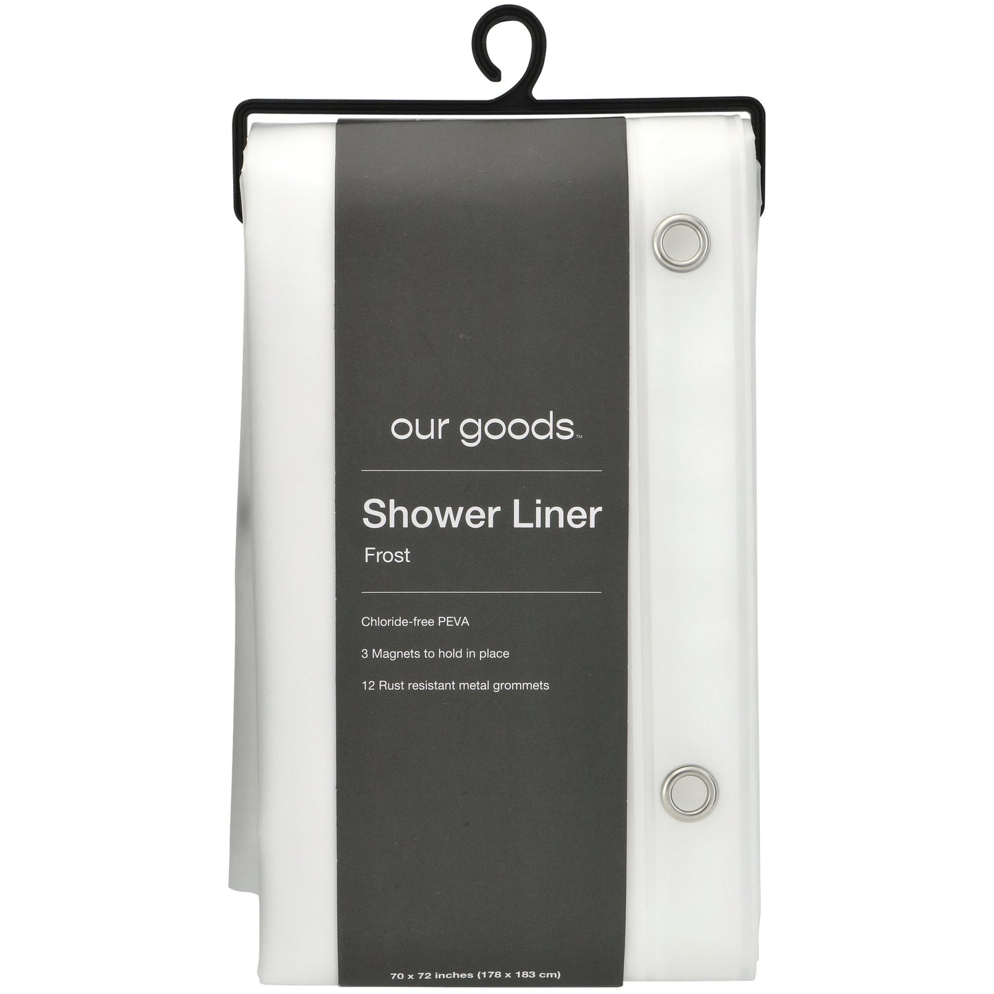 our goods PEVA Shower Liner - Frost