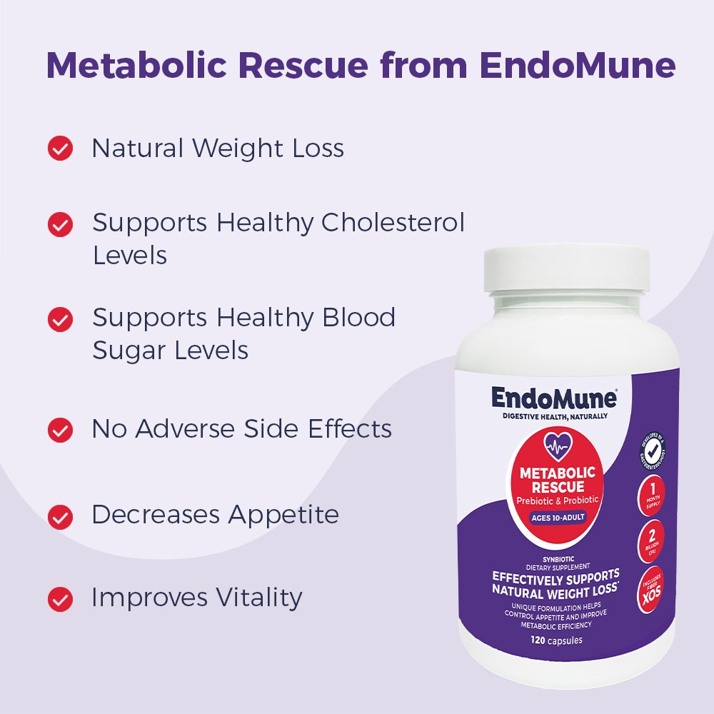 EndoMune Metabolic Rescue Prebiotic & Probiotic Capsules
