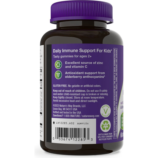Nature's Way Sambucus Kids' Elderberry Immune Support Gummies