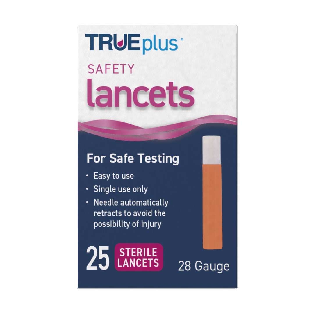 TRUEplus Safety Lancets 28g