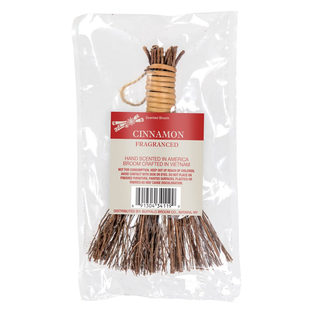 Floral Cinnamon Scented Mini Decorative Broom