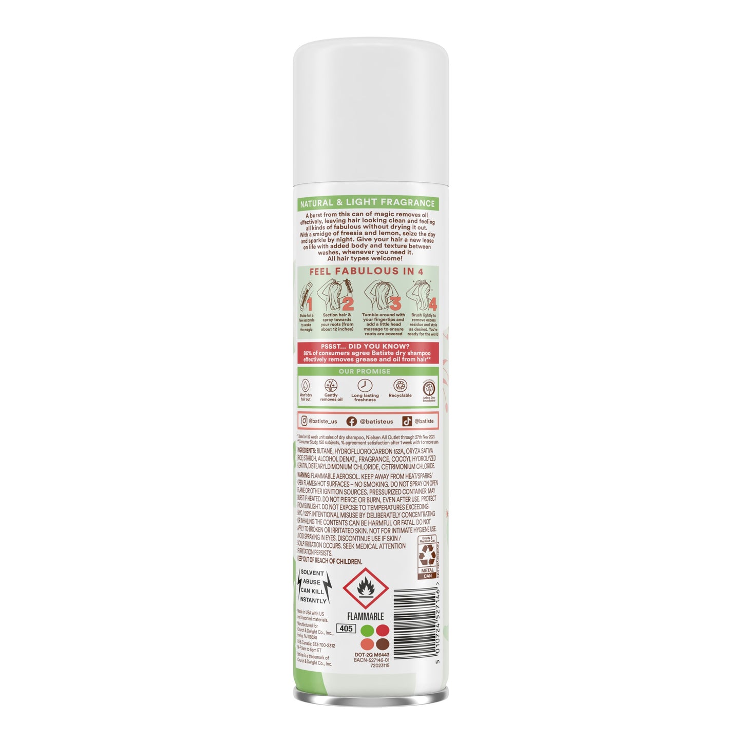Batiste Dry Shampoo - Bare