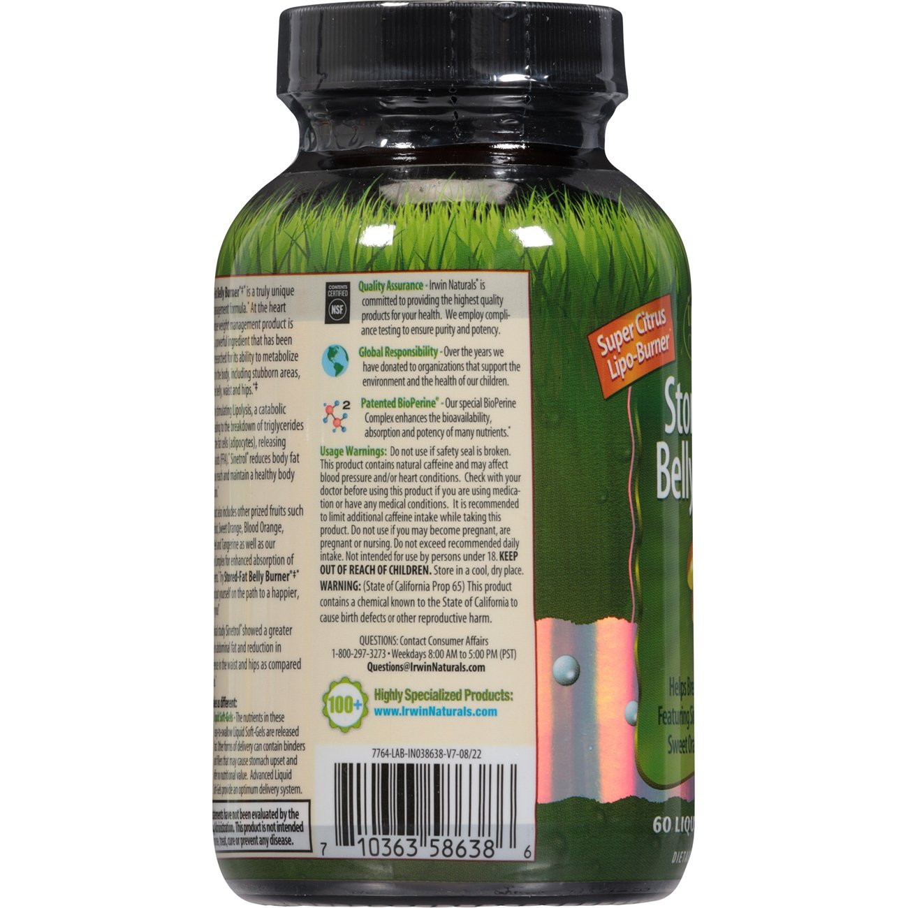 Irwin Naturals Stored Fat Belly Burner Liquid Softgels