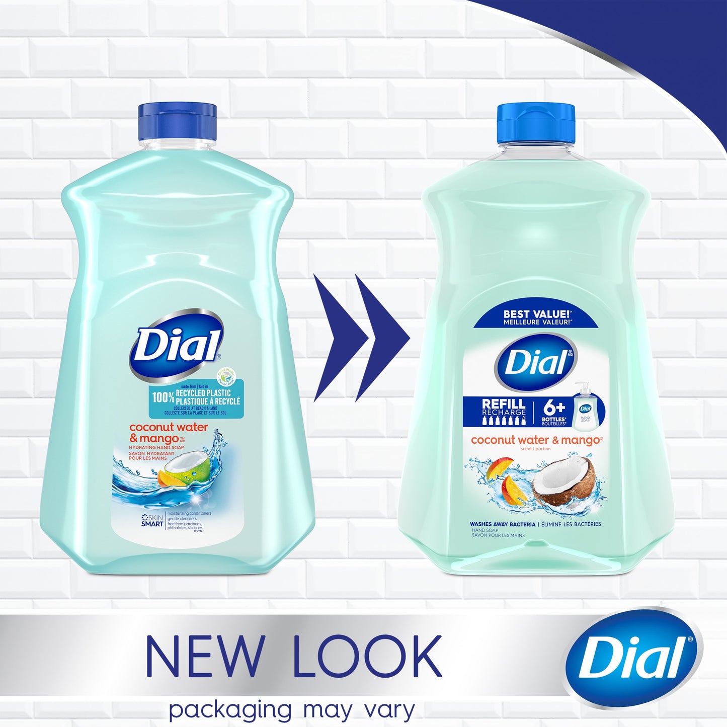Dial Liquid Hand Soap Refill - Coconut Water & Mango
