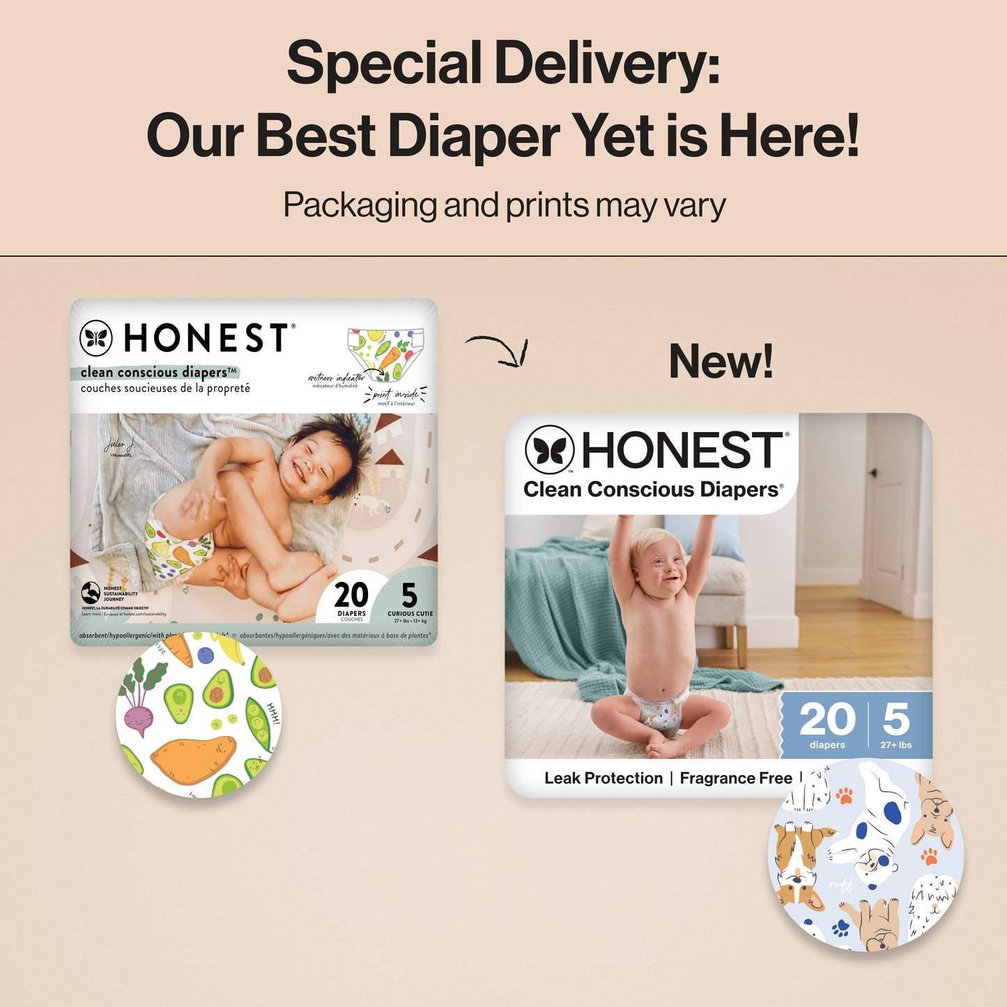 The Honest Company Clean Conscious Diapers -Size 5