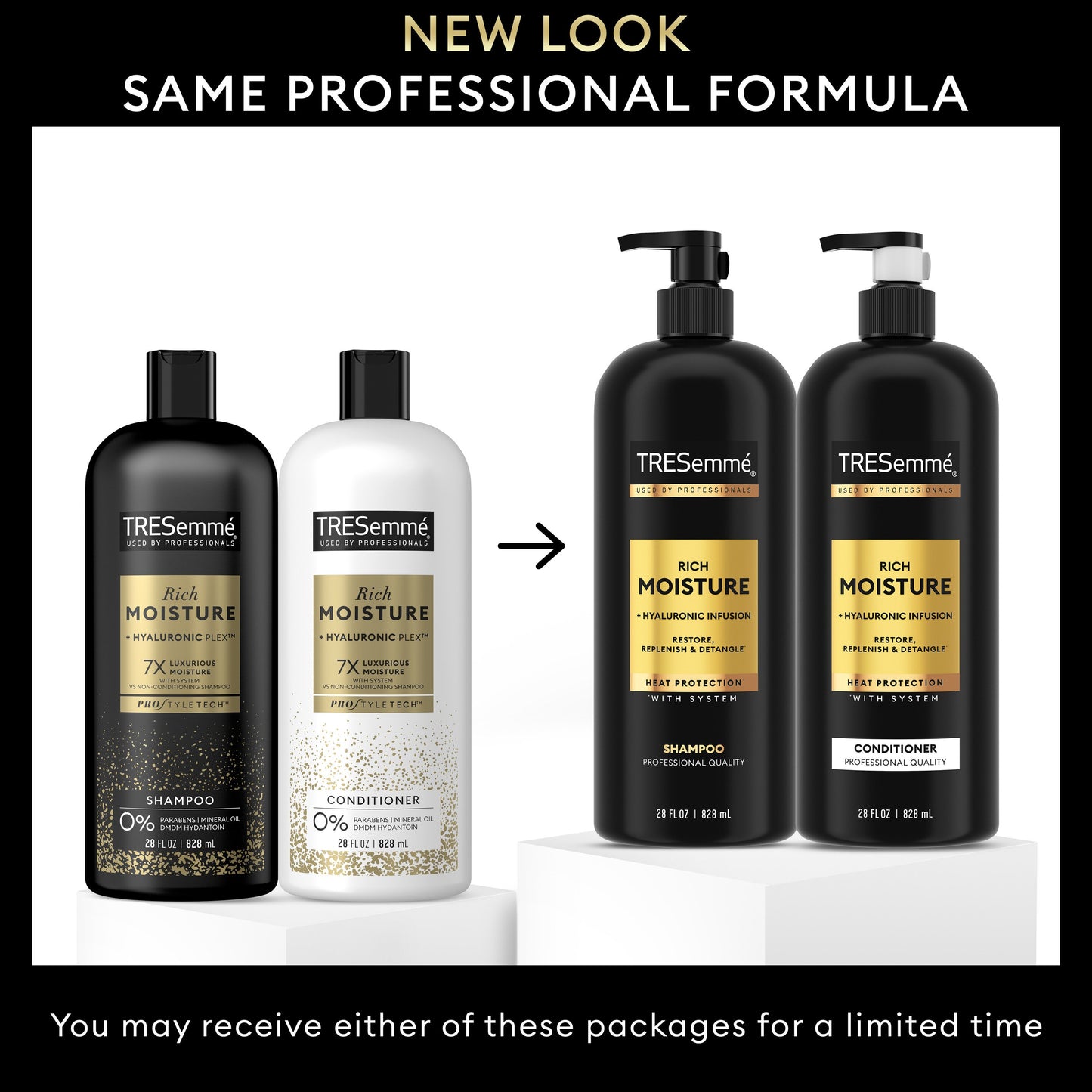 TRESemmé Moisture Rich Hyaluronic Infusion Shampoo and Conditioner