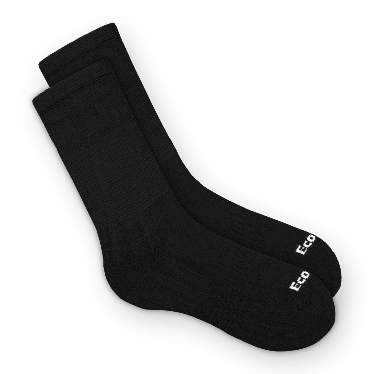 EcoSox Medium Black Diabetic Crew Socks