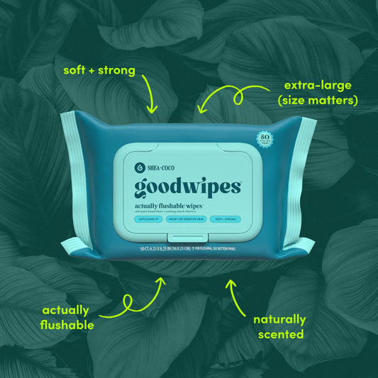 Goodwipes XL Flushable Wipes - Shea-Coco