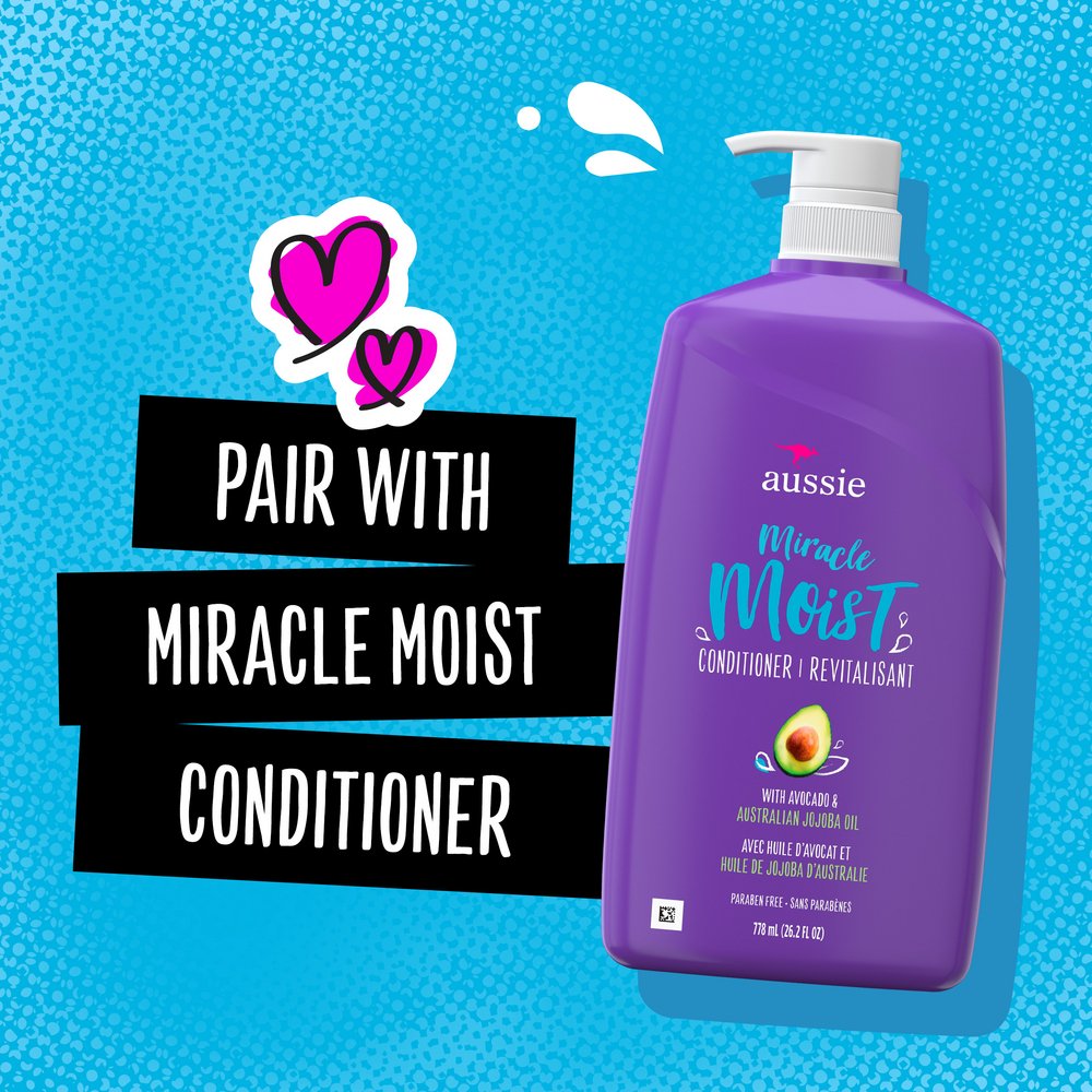 Aussie Miracle Moist Shampoo - Avocado & Jojoba Oil