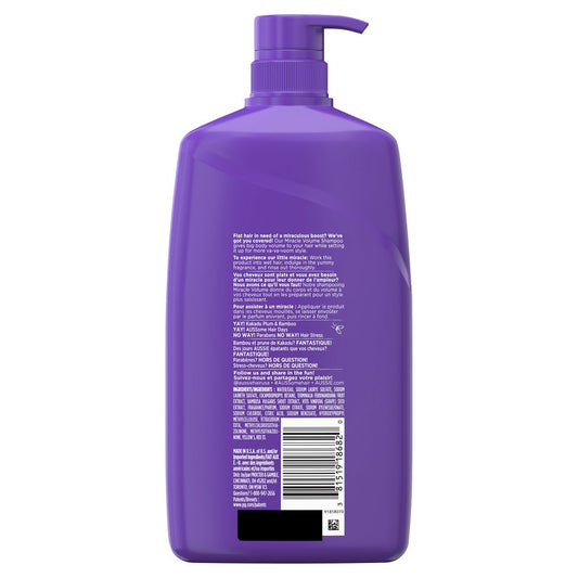 Aussie Miracle Volume Shampoo - Bamboo & Plum