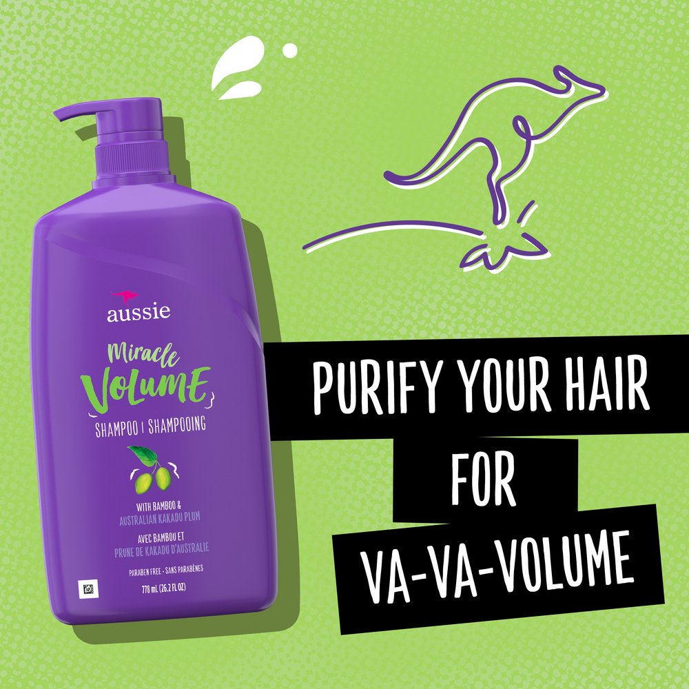 Aussie Miracle Volume Shampoo - Bamboo & Plum