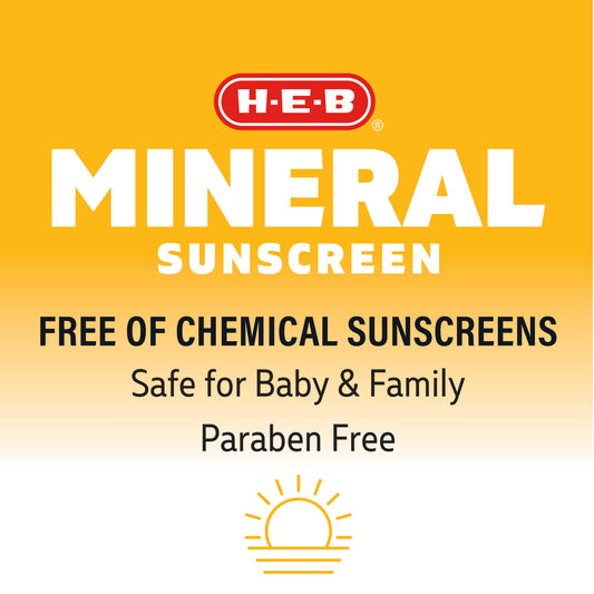H-E-B Mineral Protection Broad Spectrum Sunscreen Stick – SPF 50