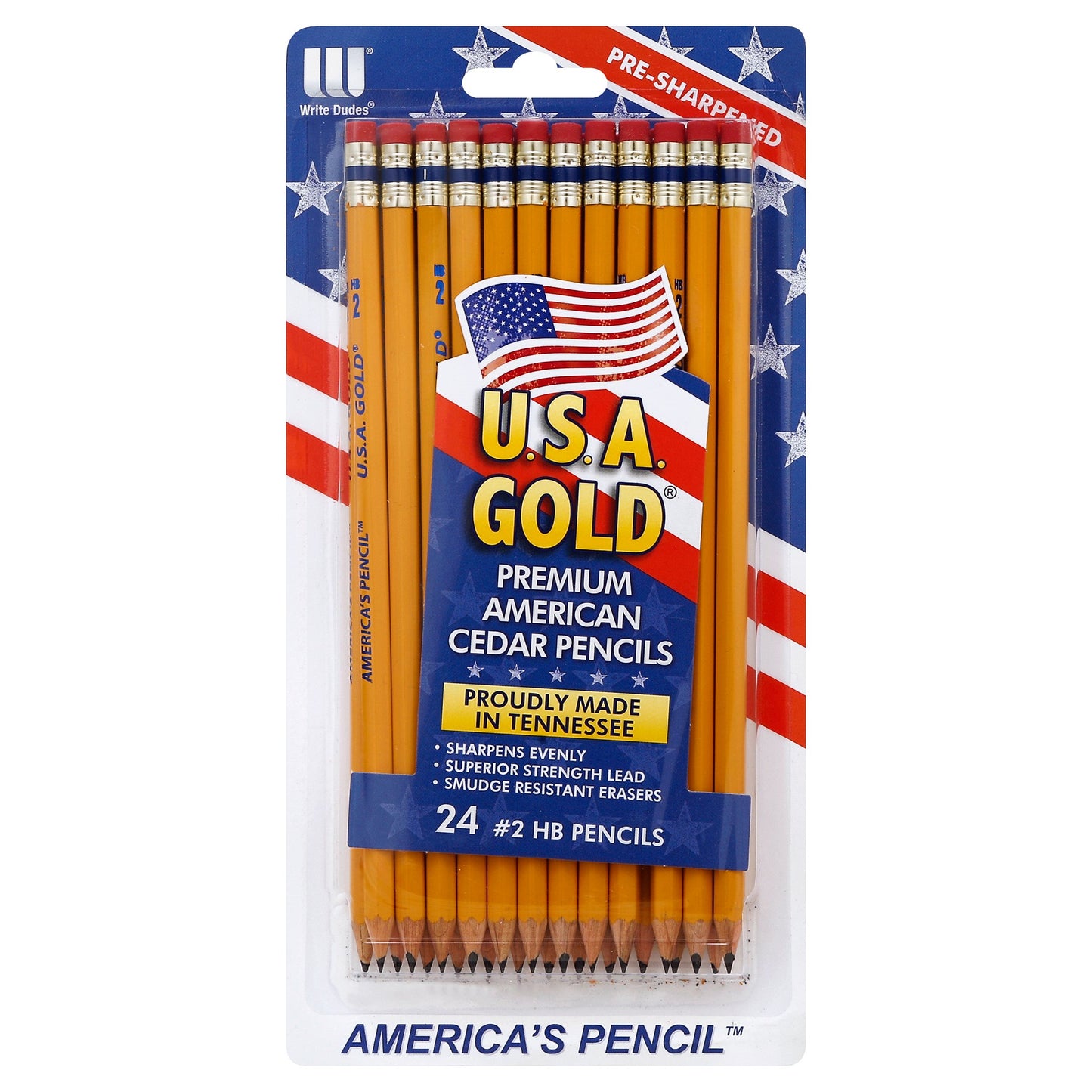 U.S.A. Gold Premium American Cedar Pencils
