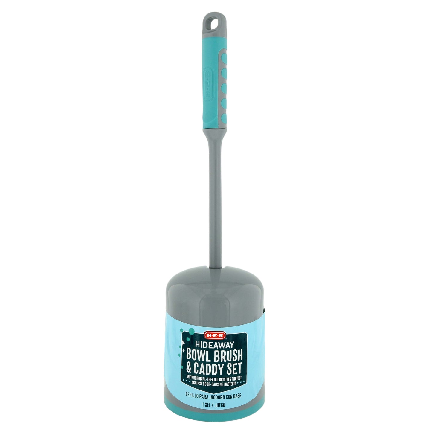 H-E-B Hideaway Bowl Brush & Caddy Set