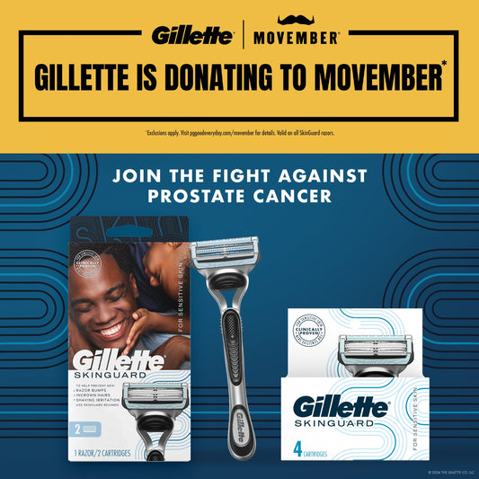 Gillette SkinGuard Razor + 2 Blade Refills