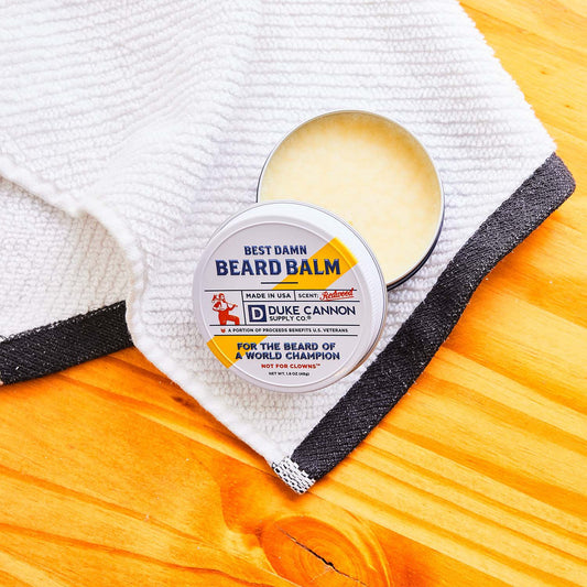 Duke Cannon Best Beard Balm Redwood Scent