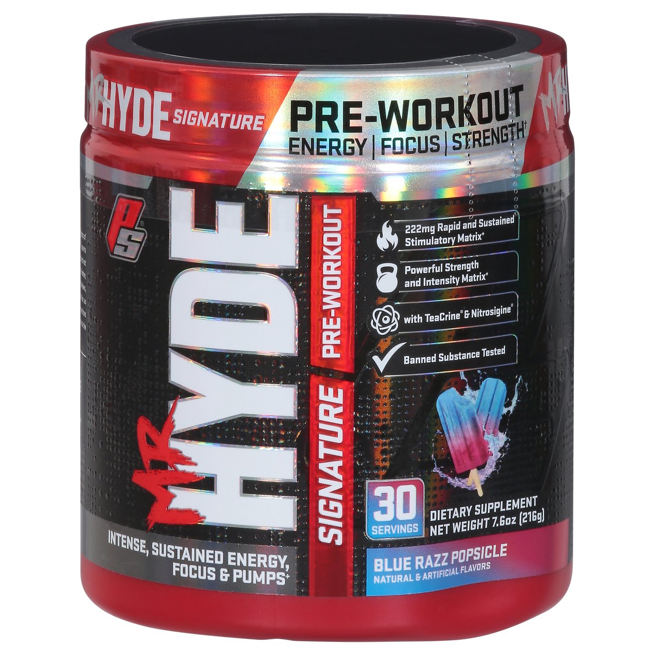 ProSupps Mr. Hyde Signature Pre-Workout - Blue Razz Popsicle