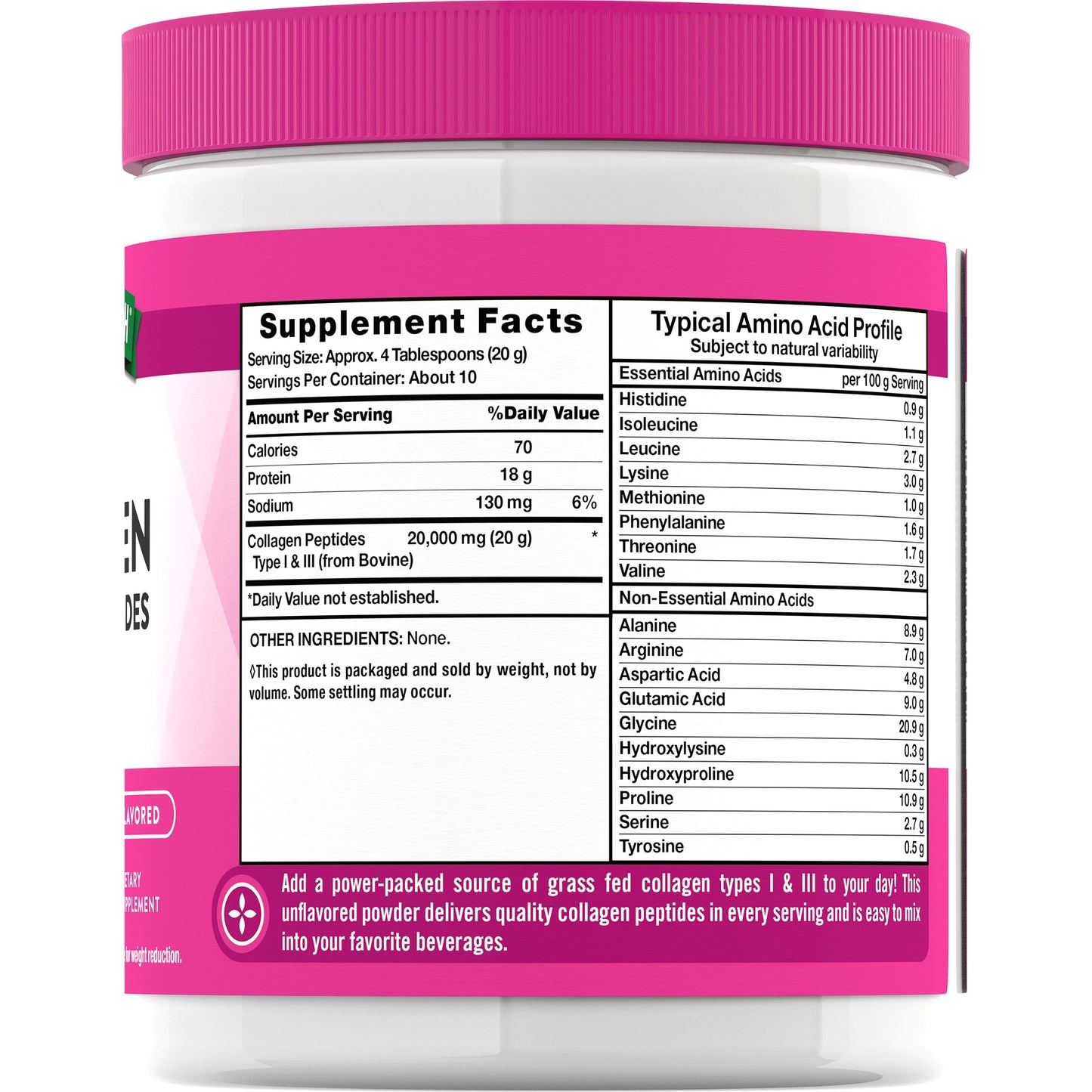 Nature's Truth Ultra Collagen Powder - Unflavored