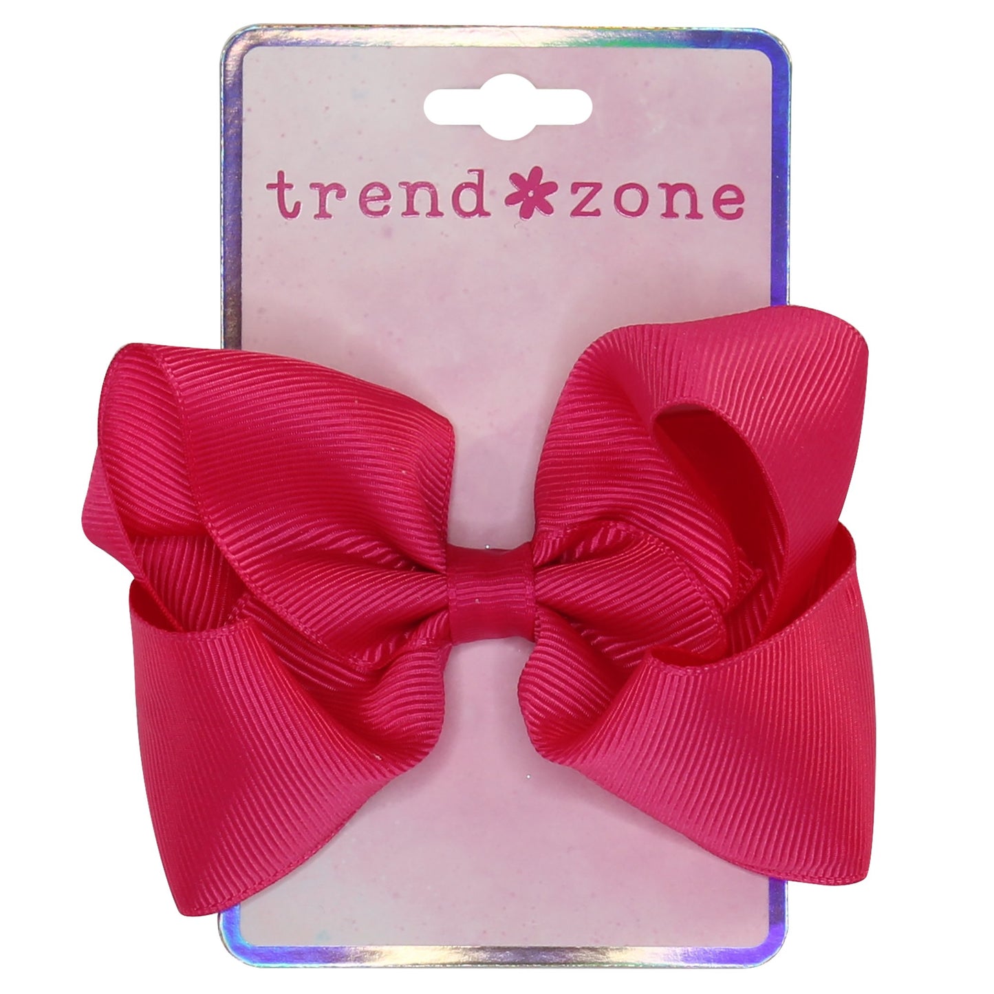 Trend Zone Fuchsia Ribbon Hair Bow Salon Clip