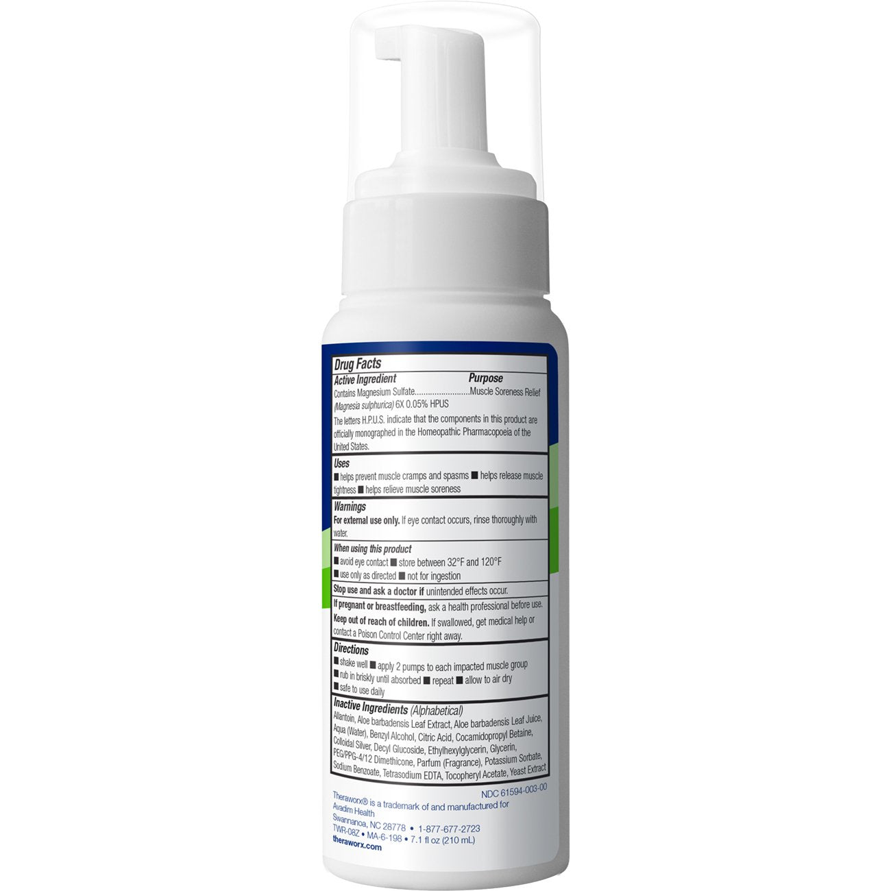 Theraworx Muscle Cramp, Spasm, & Soreness Relief Foam