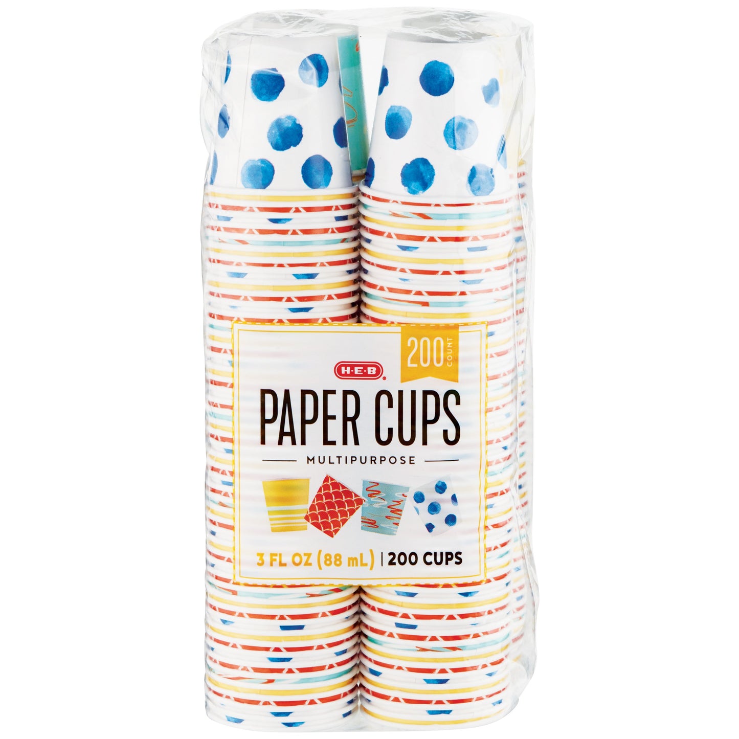 H-E-B 3 oz Multipurpose Paper Cups