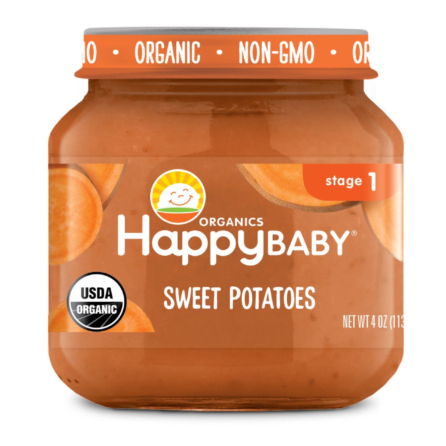 Happy Baby Organics Stage 1 Baby Food - Sweet Potatoes