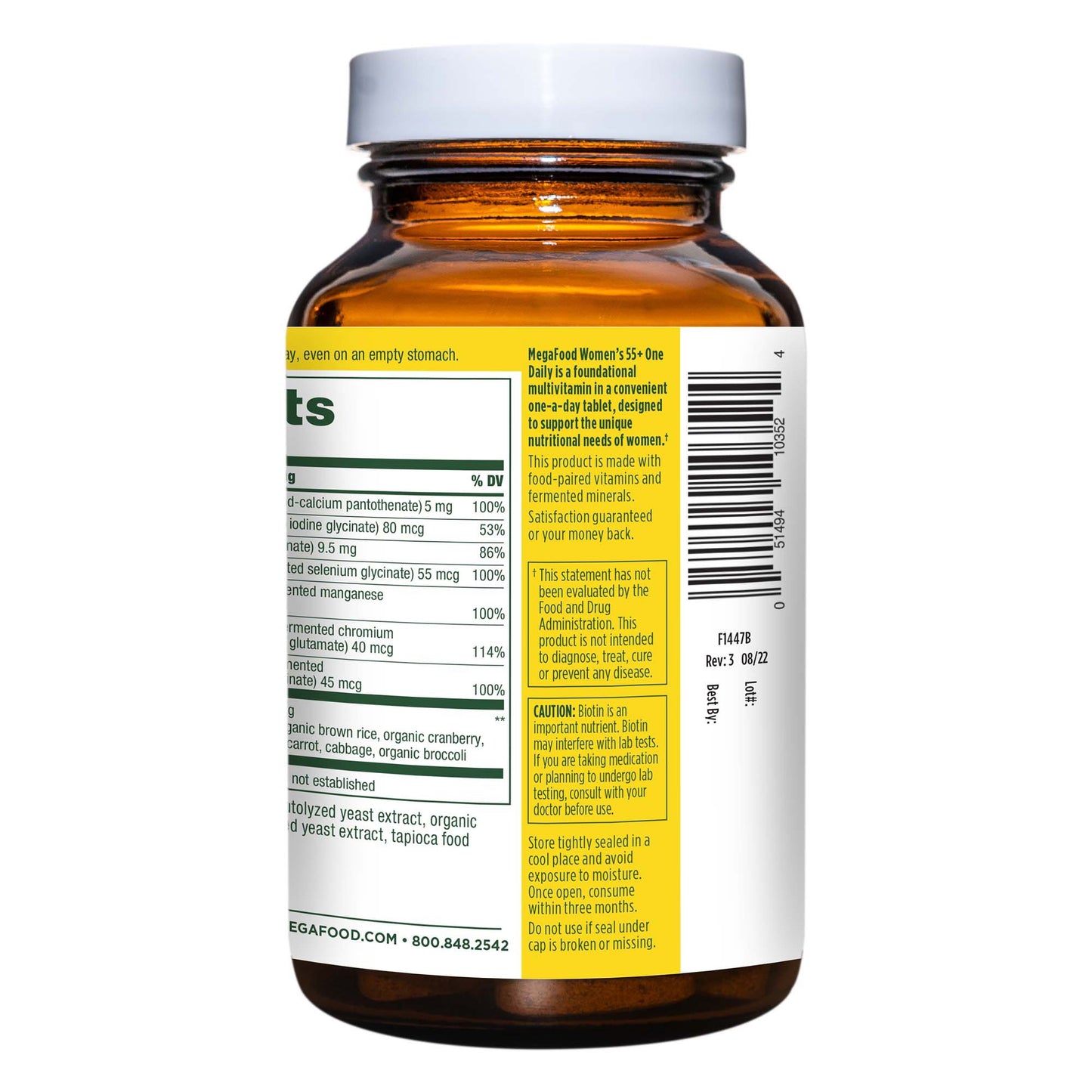 MegaFood Women Over 55 One Daily Multivitamin Tablets