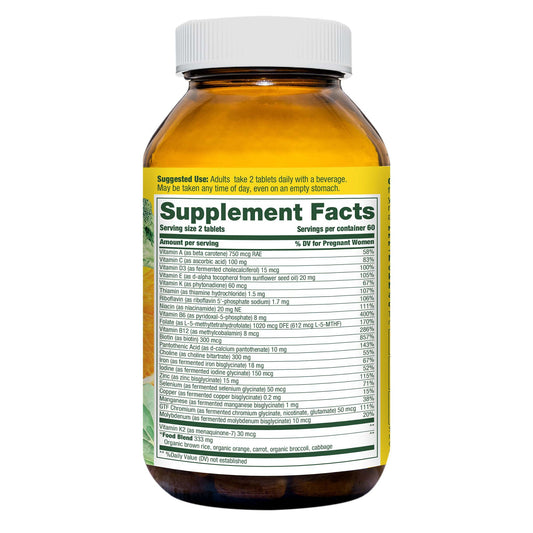 MegaFood Baby & Me 2 Prenatal Multivitamin Tablets