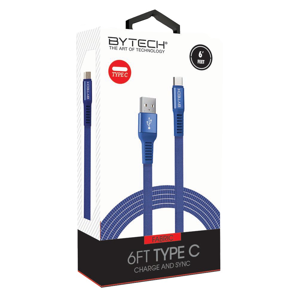 Bytech USB Type-C Charging Cable - Blue