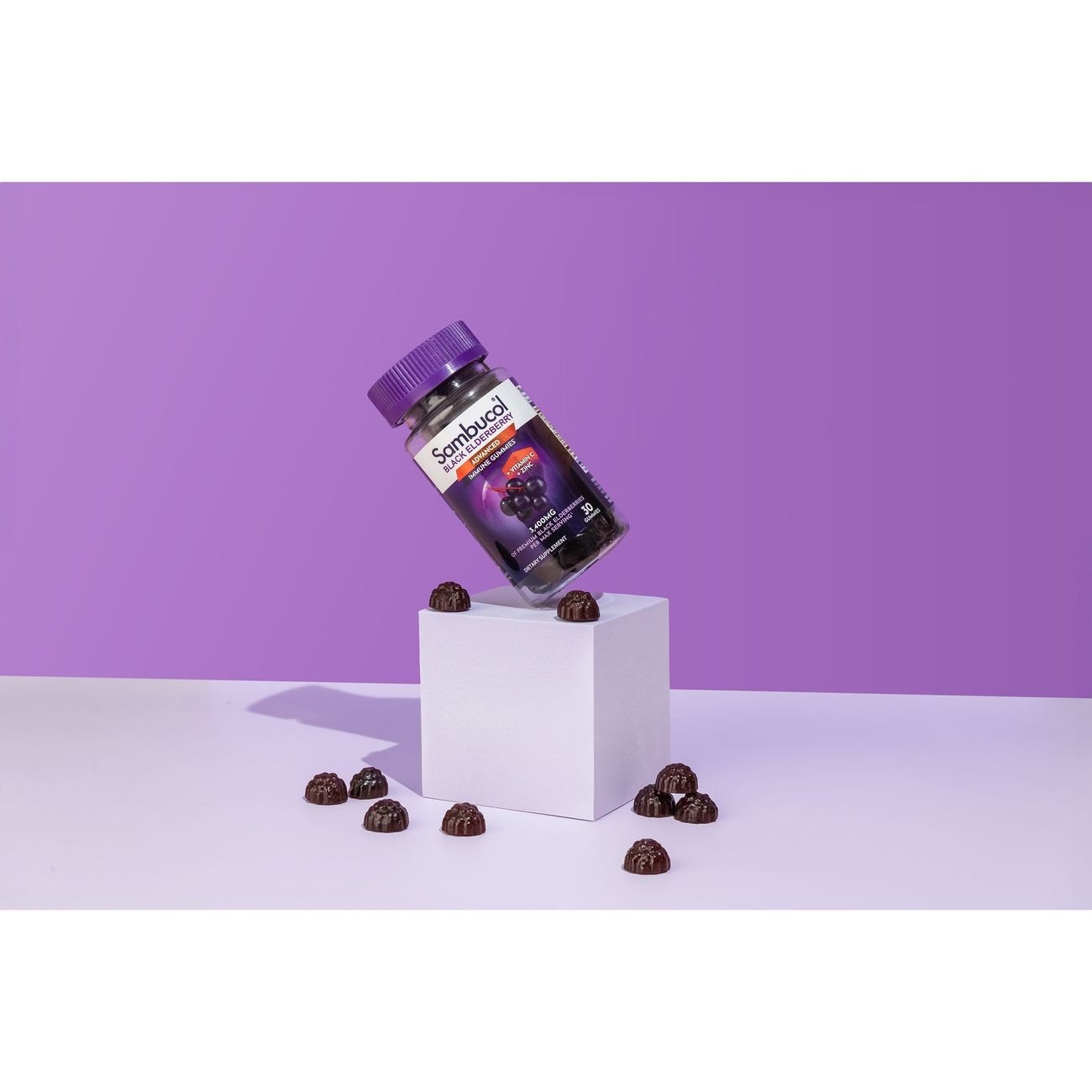 Sambucol Advanced Black Elderberry with Vitamin C & Zinc Immunity Gummies