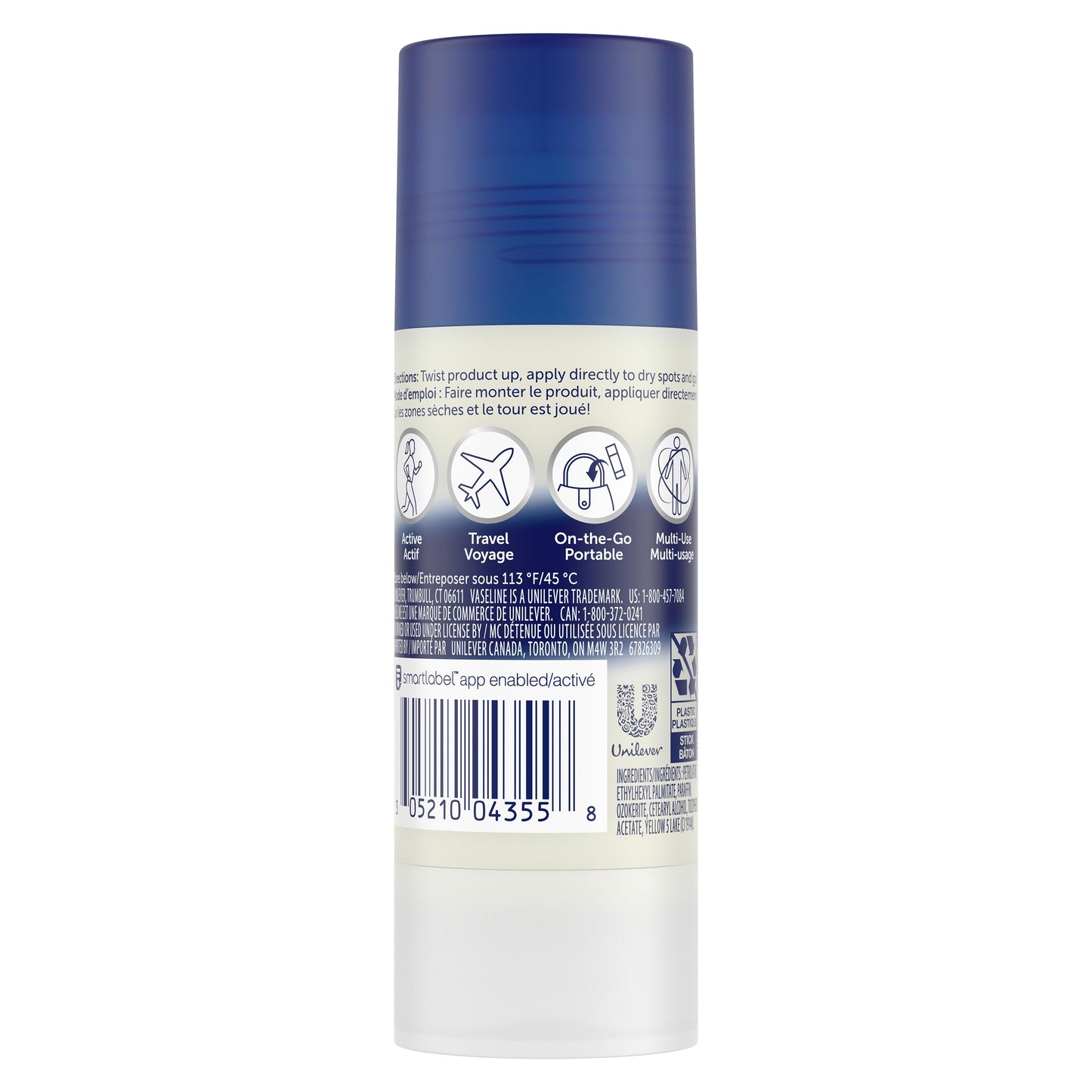 Vaseline Healing Jelly Unscented Body Balm Stick