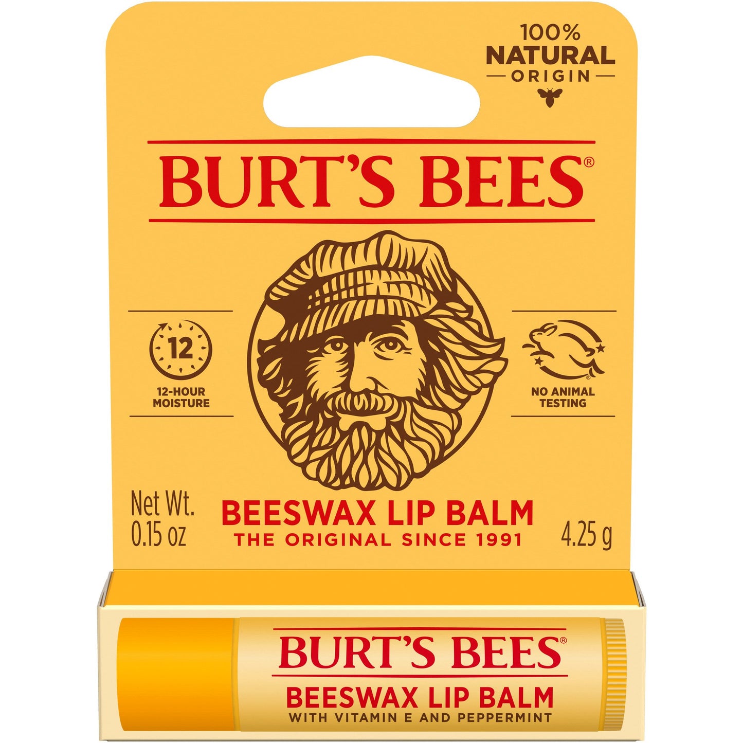 Burt's Bees 100% Natural Lip Balm - Original Beeswax