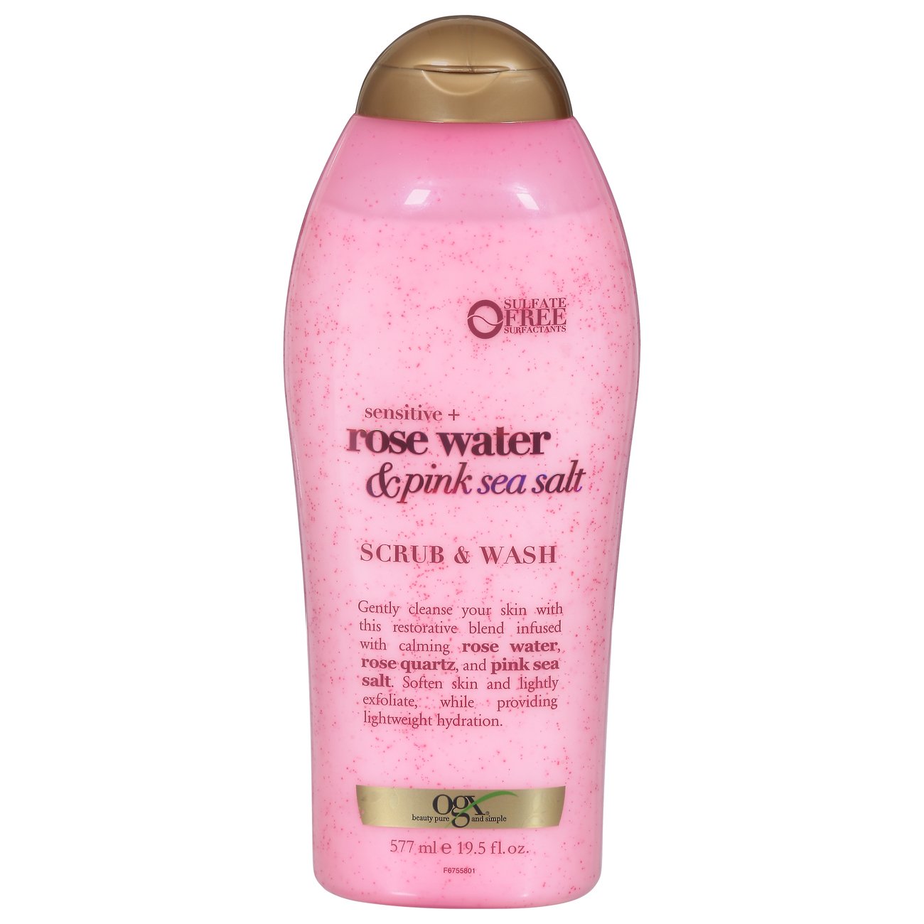 OGX Rose Water & Pink Sea Salt Scrub & Wash