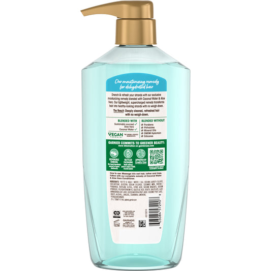 Garnier Whole Blends Refreshing Shampoo with Coconut Water & Aloe Vera Extracts