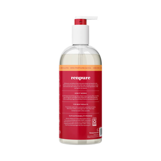 Renpure Exfoliating Body Wash - Pomegranate & Mango