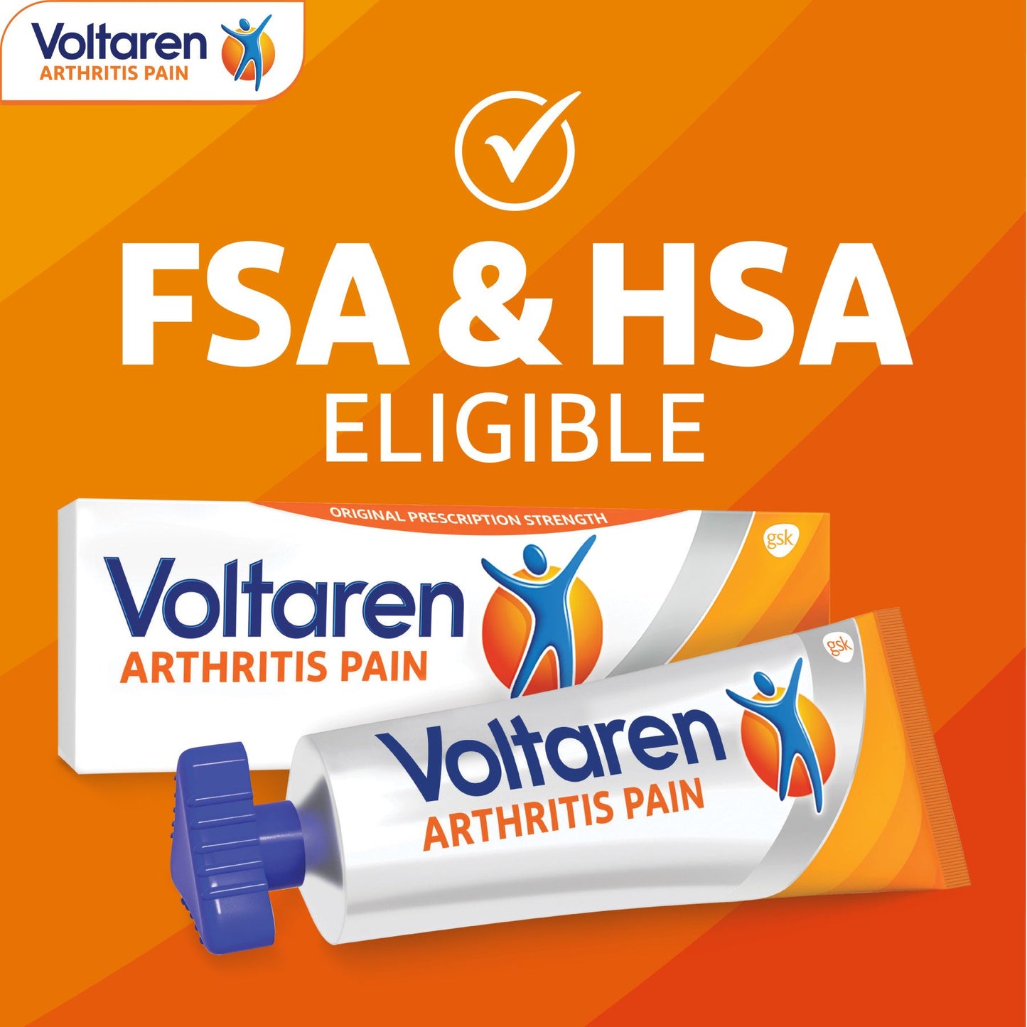 Voltaren NEW Easy Open Cap - Arthritis Pain Gel for Powerful Topical Arthritis Pain Relief - 100 g