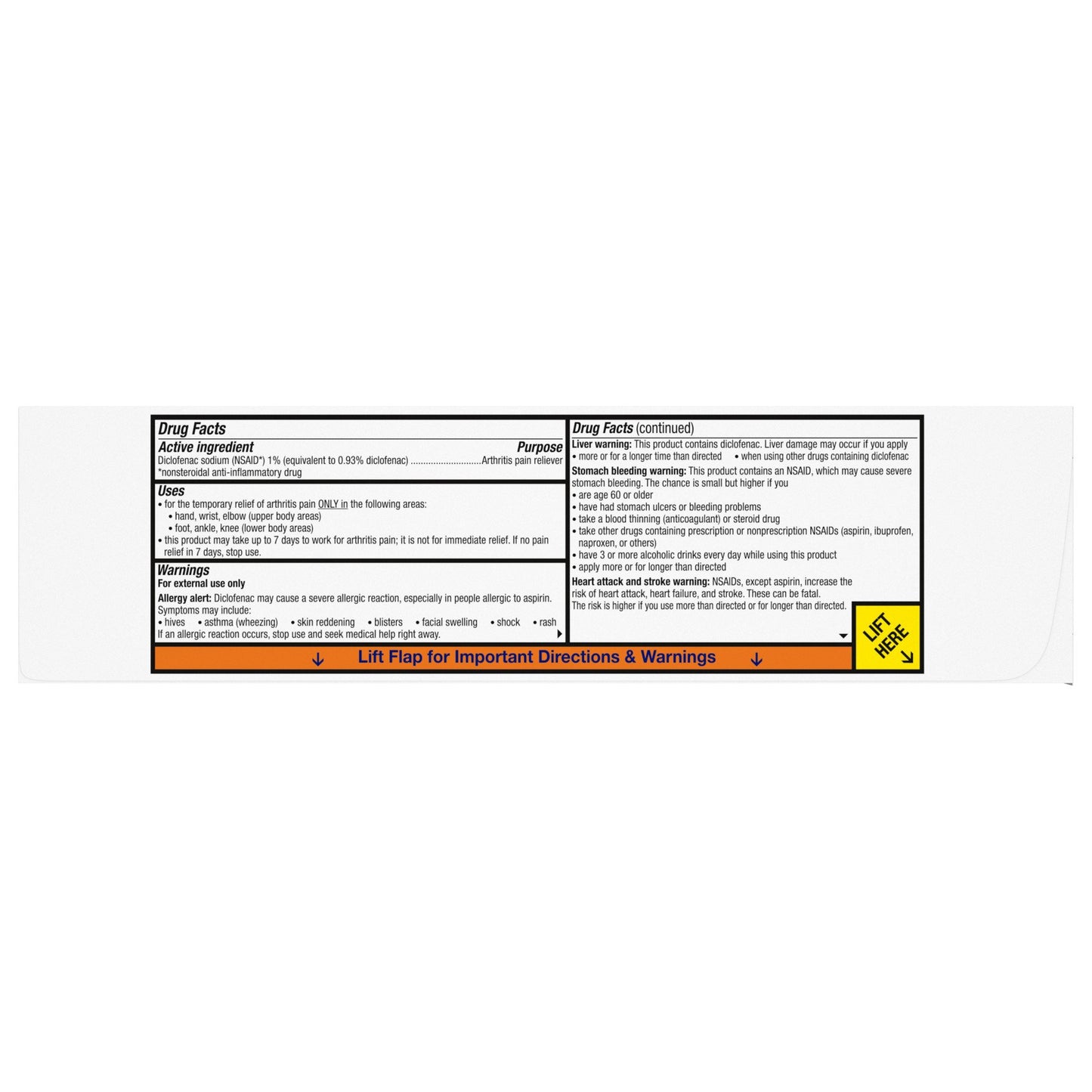Voltaren Arthritis Pain Gel with Easy Open Cap Topical Arthritis Pain Relief