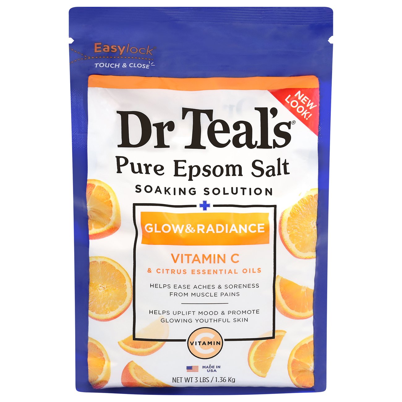 Dr Teal's Pure Epsom Salt - Glow & Radiance Vitamin C