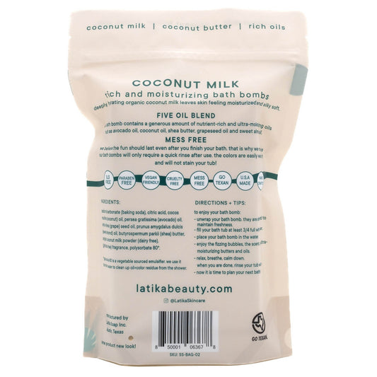 Latika Body Essentials Coconut Milk Bath Bombs