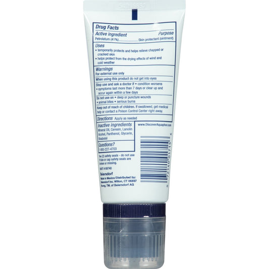 Aquaphor Healing Ointment with Touch-Free Applicator for Feet Tube