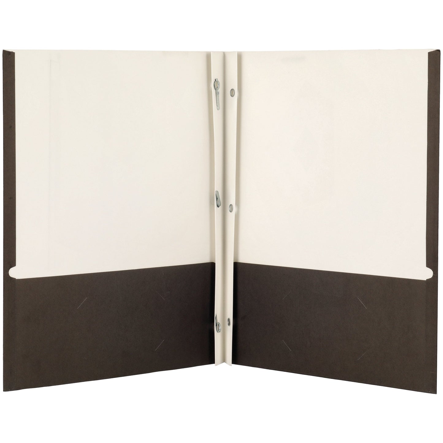 H-E-B Paper Pocket Folder with Prongs - Black