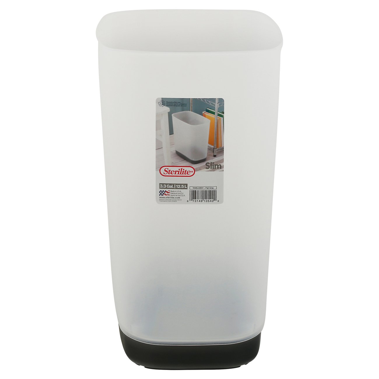 Sterilite Slim Wastebasket
