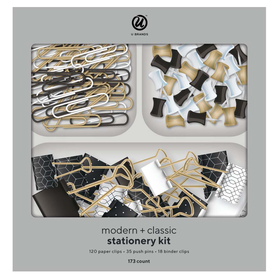 U Brands Stationery Kit - Modern & Classic