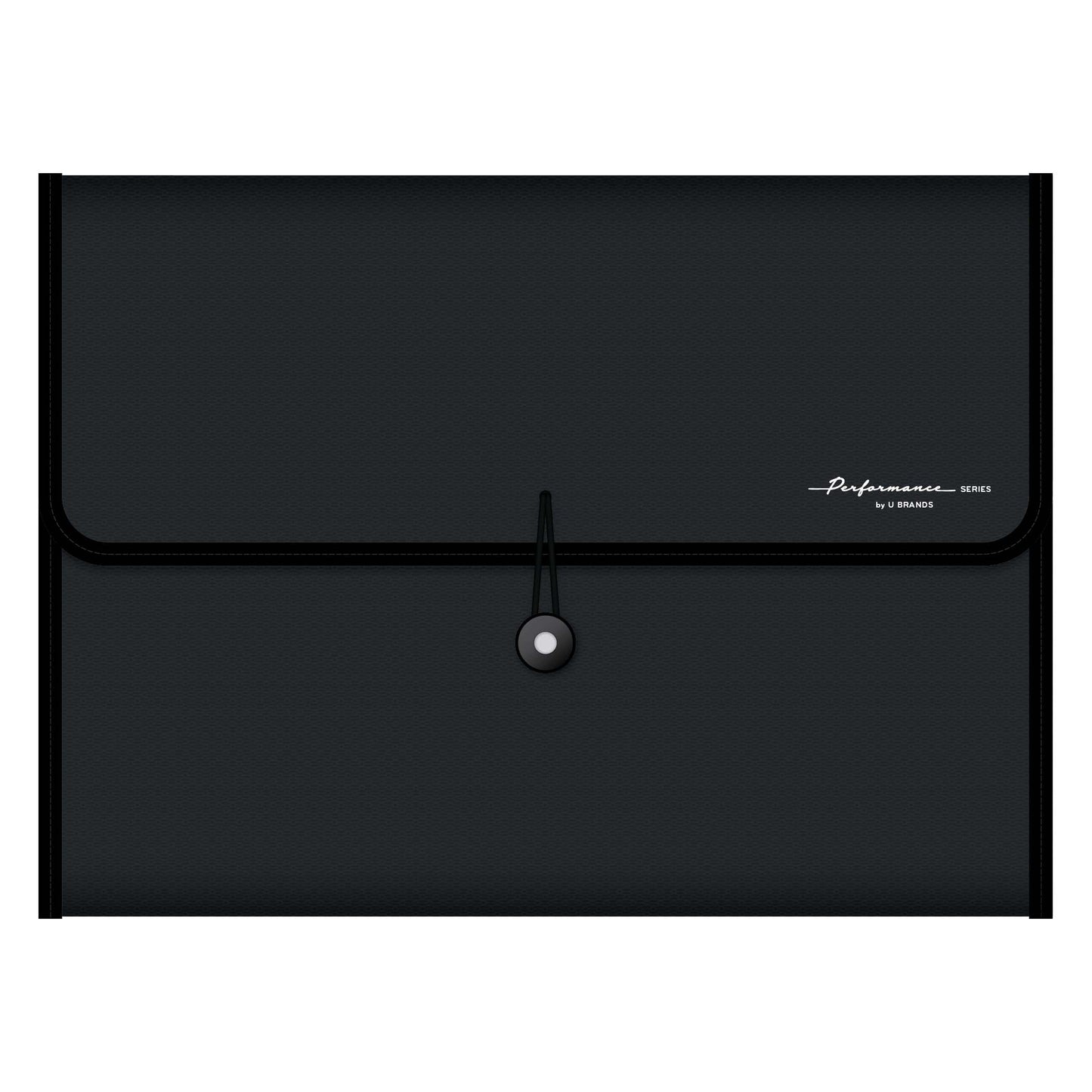 U Brands Performance Series 13-Pocket Poly Expandable File Folder - Black