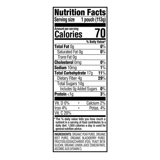 Happy Tot Organics Super Bellies Pouch - Pears Beets & Blackberries
