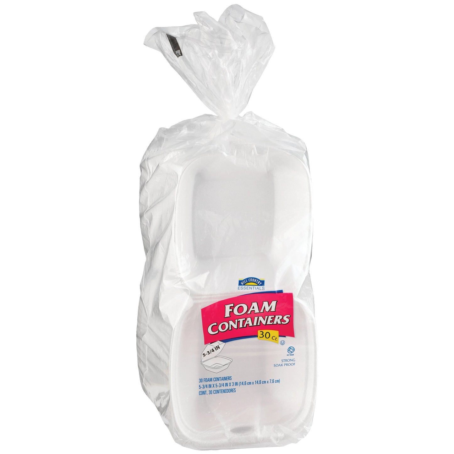 Hill Country Essentials 5.75 in Essentials Foam Containers